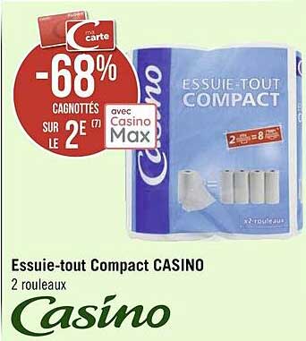 essuie-tout compact casino