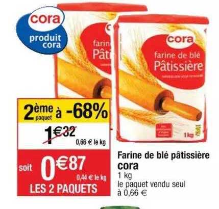 farine de blé pâtissière cora