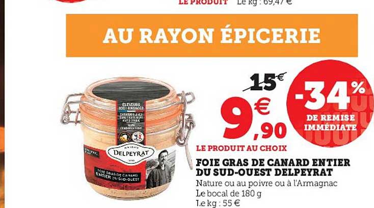 foie gras de canard entier du sud-ouest delpeyrat