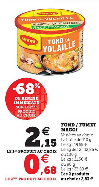 Fond Fumet Maggi -68% De Remise Immédiate Sur Le 2ème Produit Au Choix