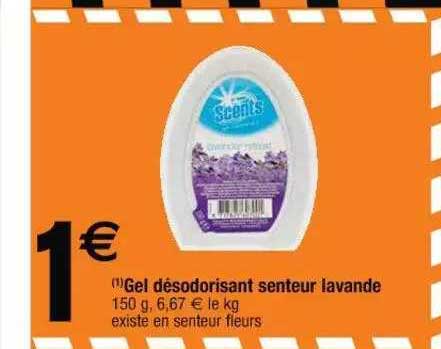 gel désodorisant senteur lavande