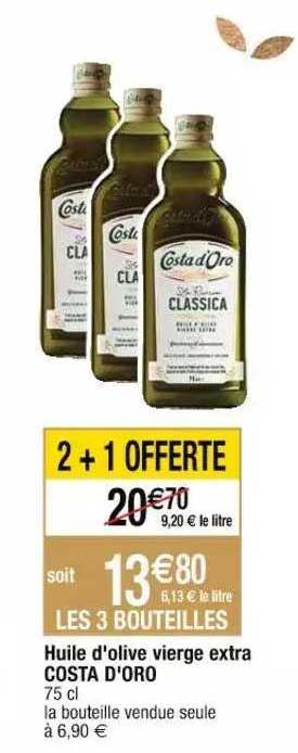 huile d'olive vierge extra costa d'oro
