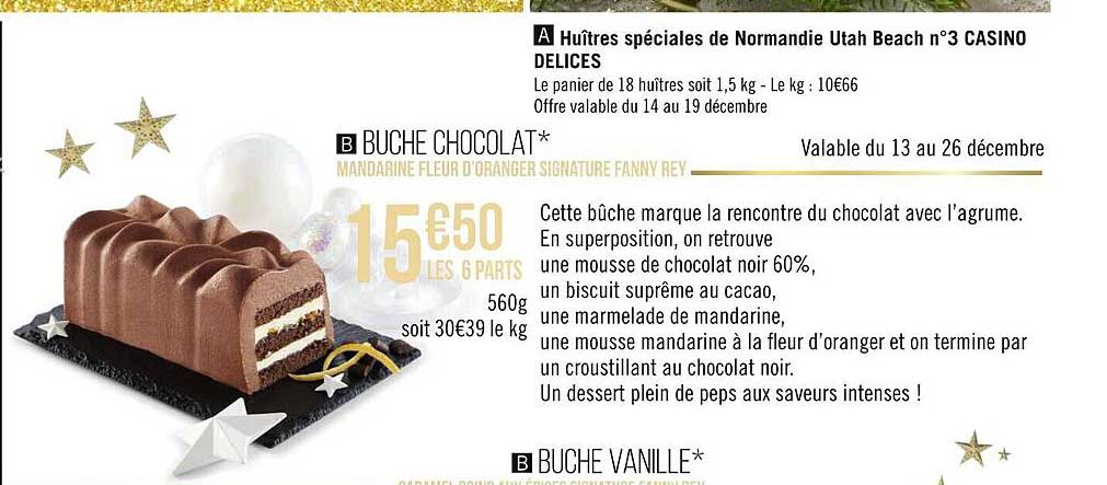 huîtres spéciales de normandie utah beach n°3 casino délices