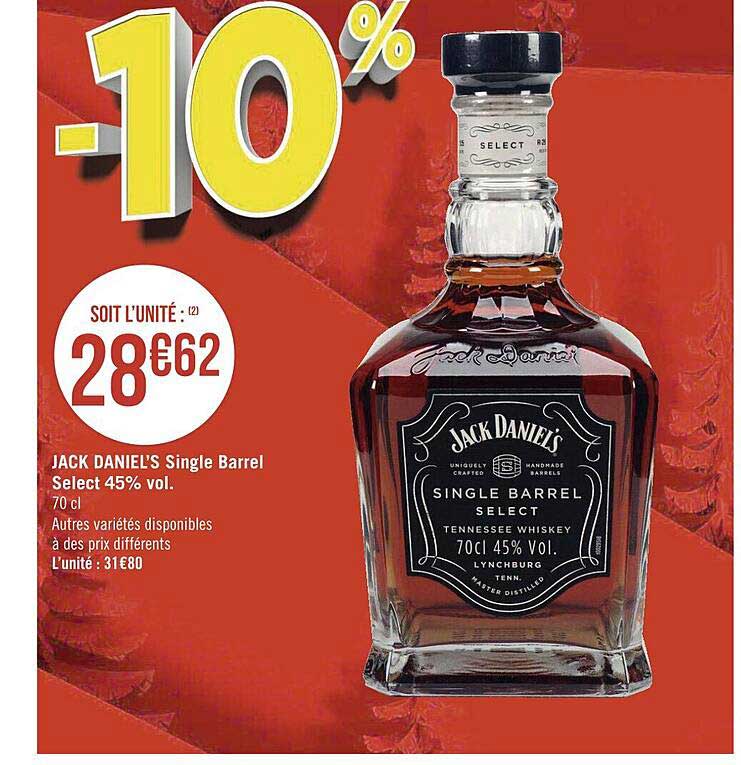 jack daniel's single barrel select 45% vol.