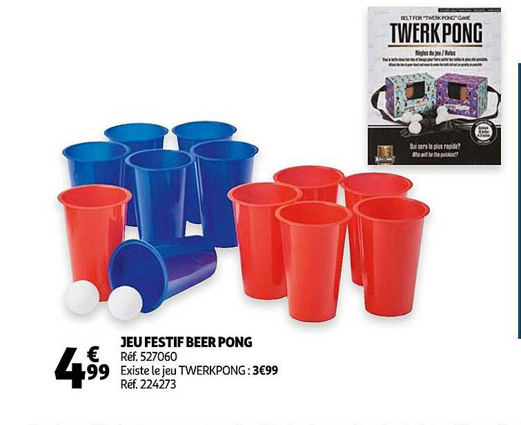 jeu festif beer pong