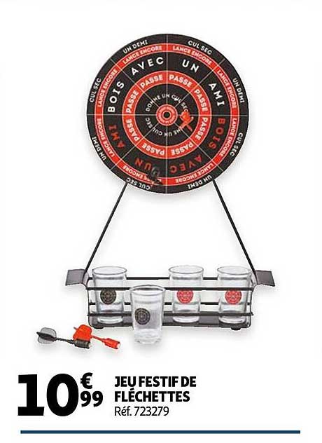 jeu festif de fléchettes