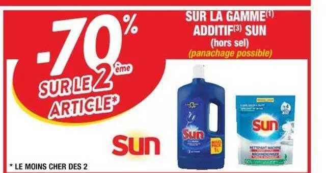 la gamme additif sun