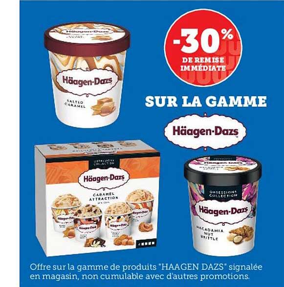 la gamme häagen-dazs