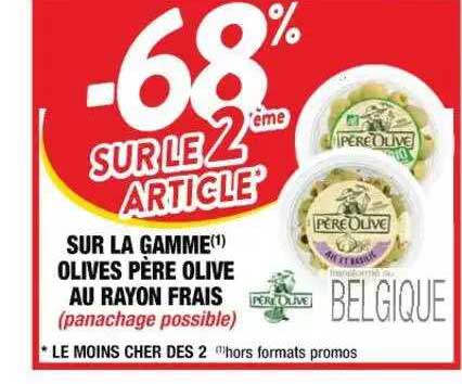 la gamme olives père olive au rayon frais