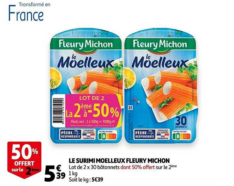 le surimi moelleux fleury michon