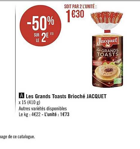 les grands toasts brioché jacquet