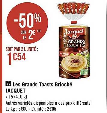 les grands toasts brioché jacquet