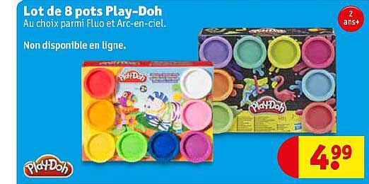 lot de 8 pots play-doh