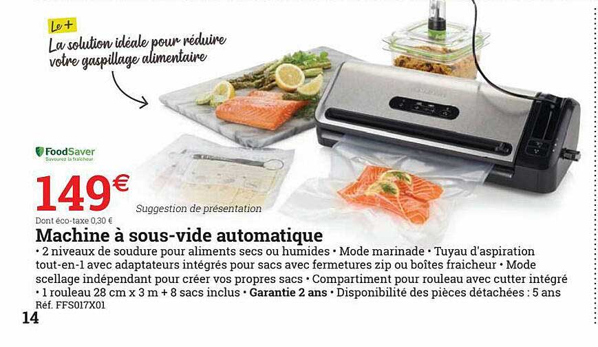 Machine à Sous-vide Automatique Foodsaver