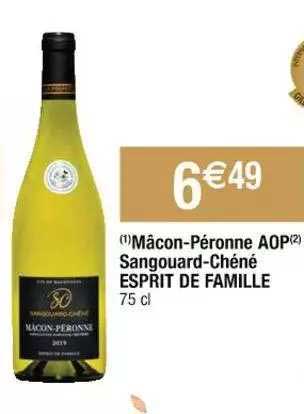 mâcon-péronne aop sangouard-chéné esprit de famille