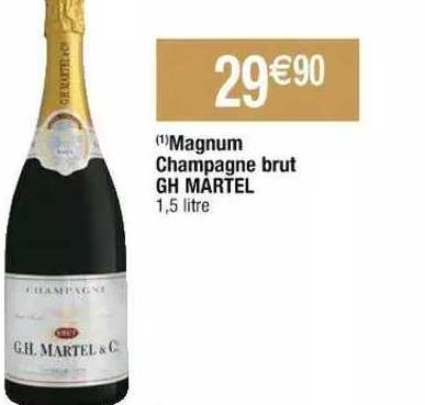 magnum champagne brut gh martel