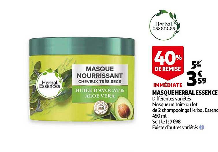 masque herbal essence