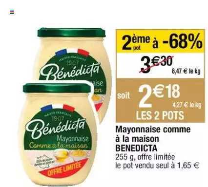 mayonnaise comme à la maison bénédicta