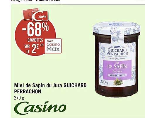 miel de sapin du jura guichard perrachon