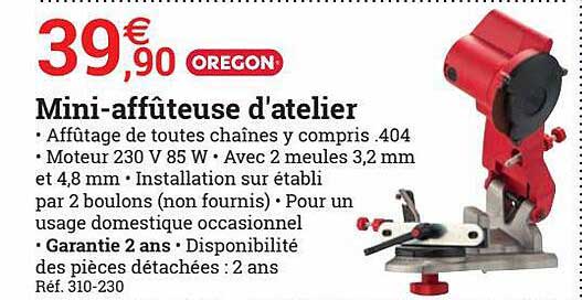 mini-affûteuse d'atelier oregon