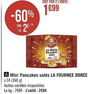 mini pancakes salés la fournée dorée