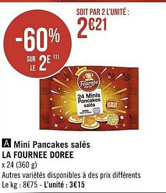 mini pancakes salés la fournée dorée