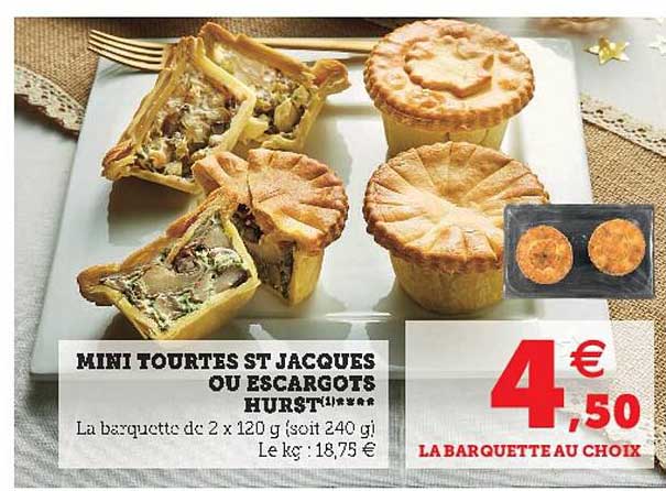 Mini Tourtes St Jacques Ou Escargots Hurst