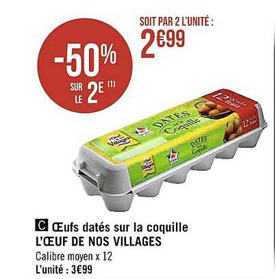 oeufs datés sur la coquille l'œuf de nos villages