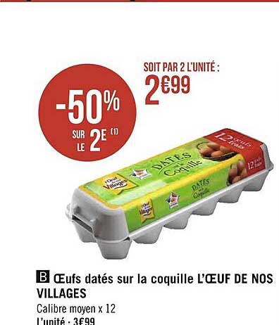 oeufs datés sur la coquille l'œuf de nos villages