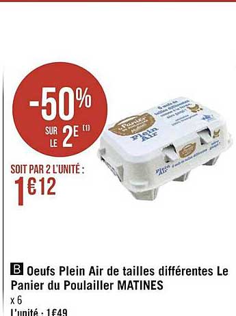 oeufs plein air de tailles différentes le panier du poulailler matines