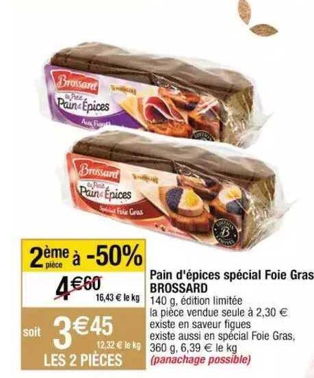 Pain D'épices Spécial Foie Gras Brossard