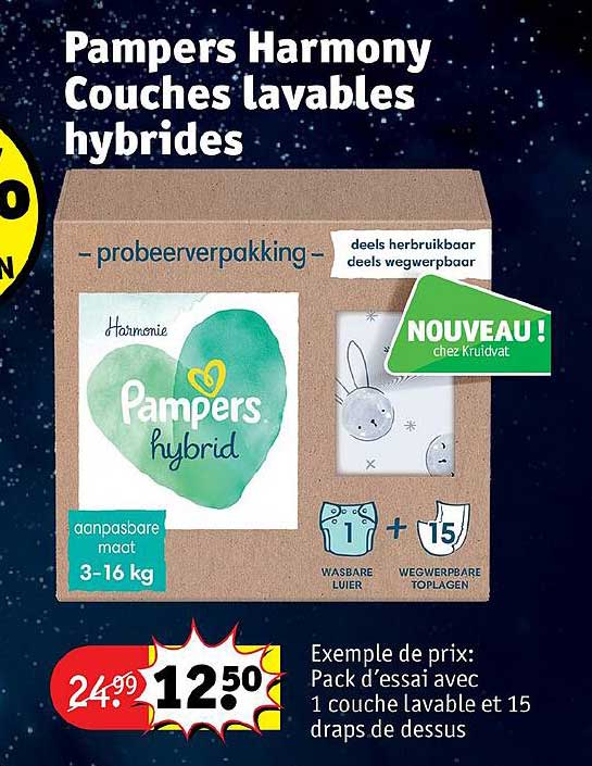 pampers harmony couches lavables hybrides