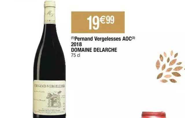 pernand vergelesses aoc 2018 domaine delarche