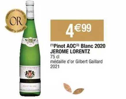 Pinot Aoc Blanc 2020 Jerôme Lorentz