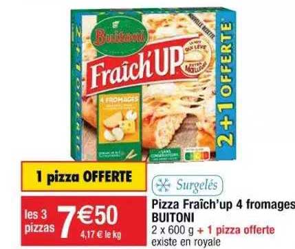 pizza fraîch'up 4 fromages buitoni