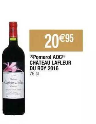pomerol aoc château lafleur du roy 2016