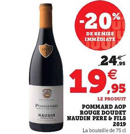 pommard aop rouge doudet naudin père & fils 2019