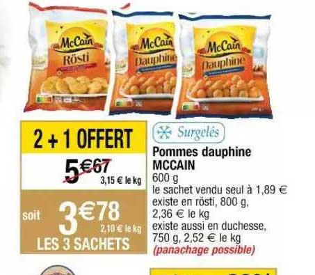 pommes dauphine mc cain