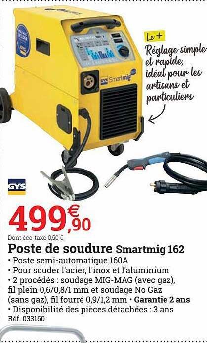 poste de soudure smartmig 162