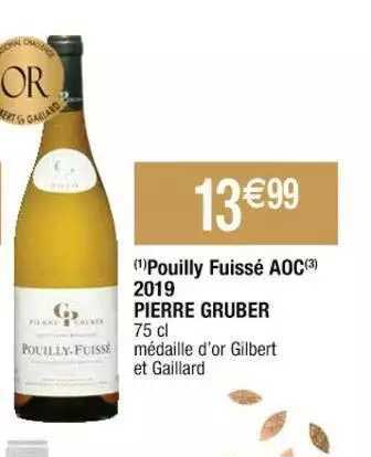 pouilly fuissé aoc 2019 pierre gruber