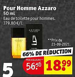 pour homme azzaro 66% de réduction