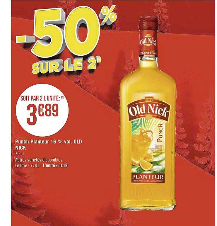 punch planteur 16% old nick