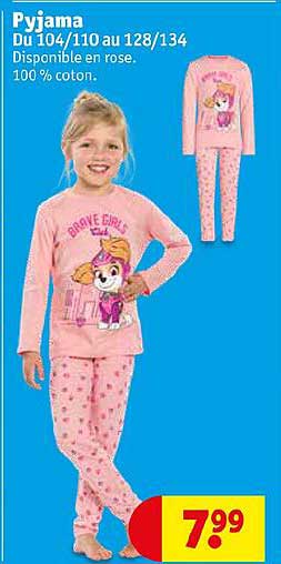 Pyjama Du 104-110 Au 128-134