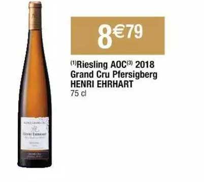 riesling aoc 2018 grand cru pfersigberg henri ehrhart