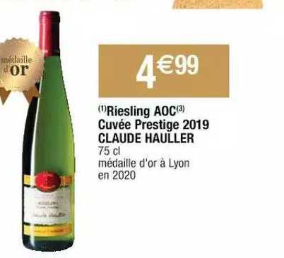 riesling aoc cuvée prestige 2019 claude hauller