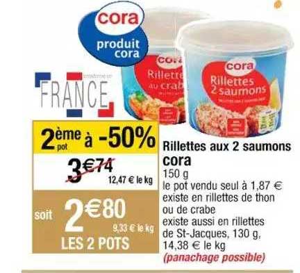 Rillettes Aux 2 Saumons Cora