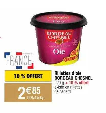 rillettes d'oie bordeau chesnel