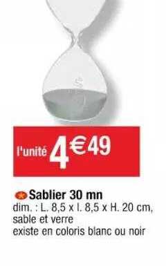 sablier 30 mn