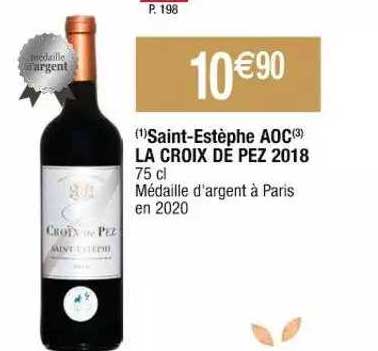 saint-estèphe aoc la croix de pez 2018