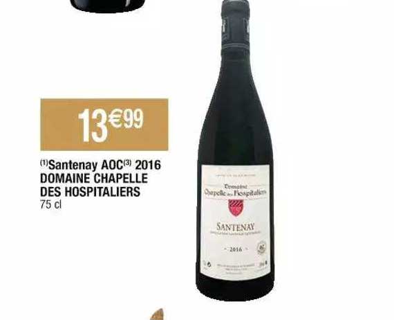 santenay aoc 2016 domaine chapelle des hospitaliers